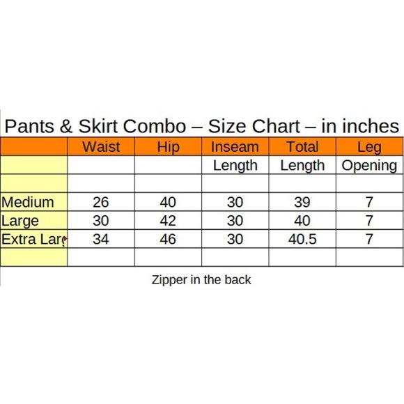 Waterfall Skirt & Pants Combo High Rise Pants with a Wrap Around Skirt - Gray - Picture 5 of 9